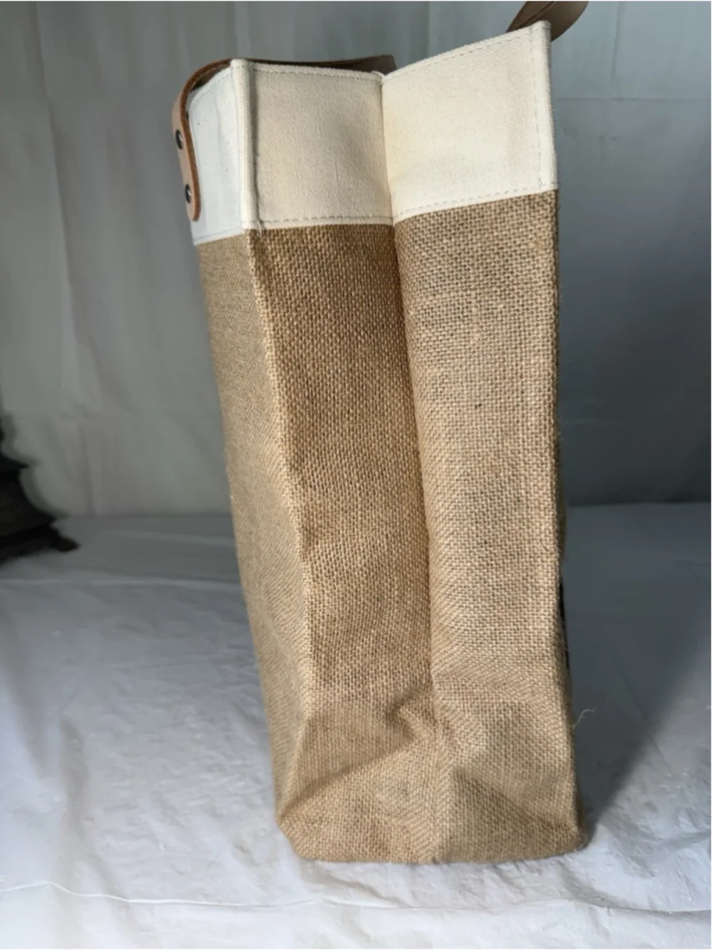 BRIGHTON LOVE The Earth Day Natural Jute Shopper Tote Bag NEW